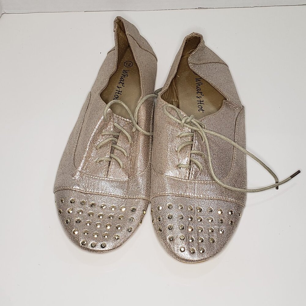 Whats Hot Stud Toe Lace Up Loafer